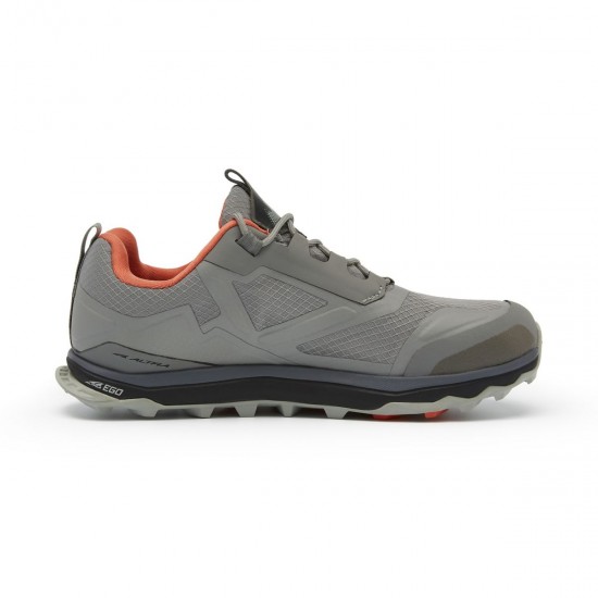 Altra Lone Peak All-Wthr Low Rugged Trail Runners Gray/Orange Women