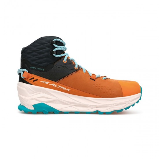 Altra Olympus 5 Hike Mid GTX Hiking Shoes Orange/Gray Women